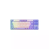 Ajazz AK870 MC Hot-swap 87-Key Purple White Mechanical Keyboard